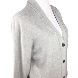 KESTAN Women's Open Front Long Cardigan Sweater grey Size M Cotton Blend